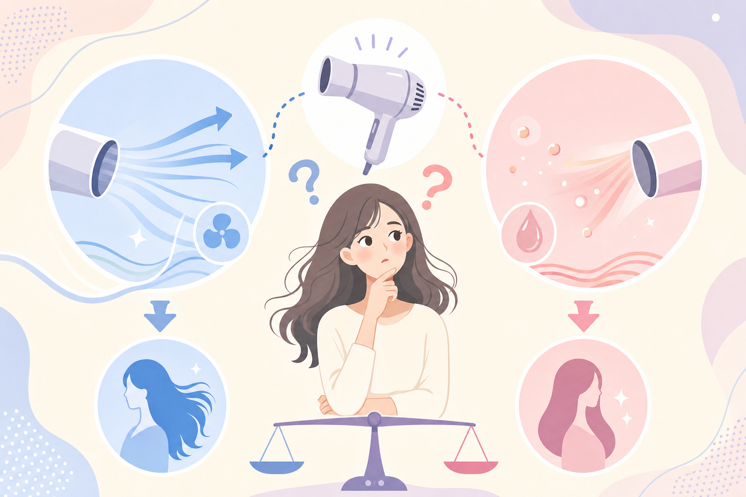 髪がまとまらない人のドライヤーの選び方。風量とヘアケア機能どちらを優先すべきか美容家電ナビが解説