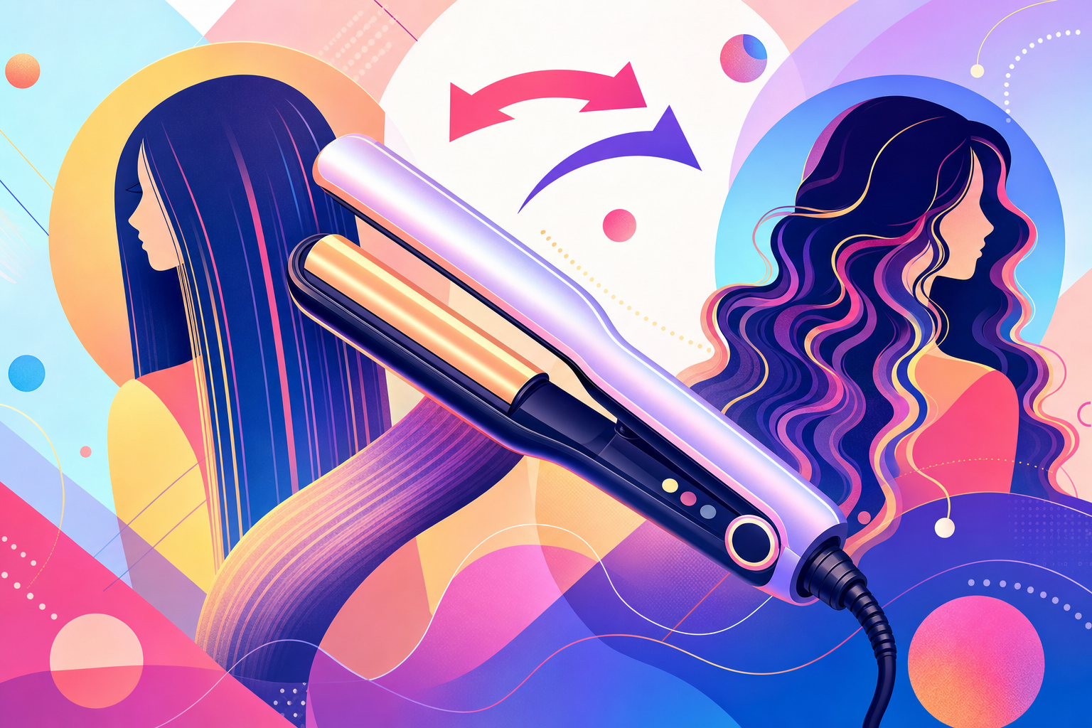 ストレートとカールを1台でできるヘアアイロン｜この商品について